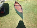 1950's Cedar strip canvas Canoe mint condition! - [click here to zoom]