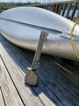 Mirro Craft Aluminum 15’ Canoe with three wooden paddles and side mount for motor - [click here to zoom]