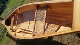 Red Cedar wood strip canoe - [click here to zoom]