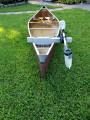 Lightweight Kevlar Canoe for 2 w/Detatchable Min Kota Riptide Electric Motor