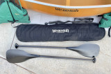 WeNoNah 14 Ultra-light Kevlar Canoe + 2 elbow carbon fiber paddles - [click here to zoom]