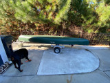 Trailex Canoe/Kayak Trailer AND 2022 Old Town Discovery 169 Canoe - [click here to zoom]