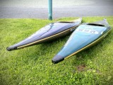 Two Double Dutch slalom kayaks - [click here to zoom]